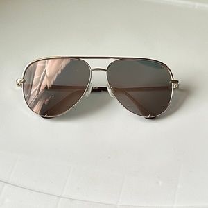 Quay Australia Sunglasses Aviator High Key Gold Full Size
